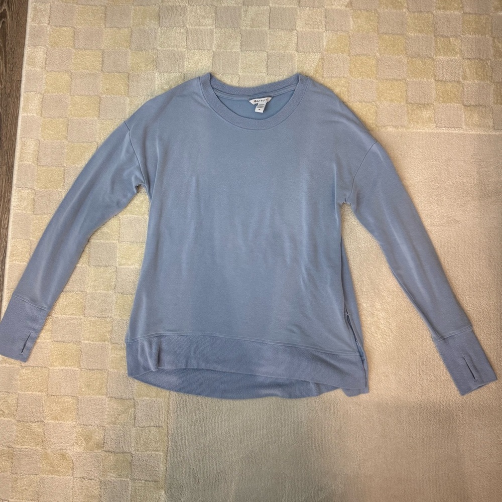 Athleta Sky Blue Crew Neck Top
